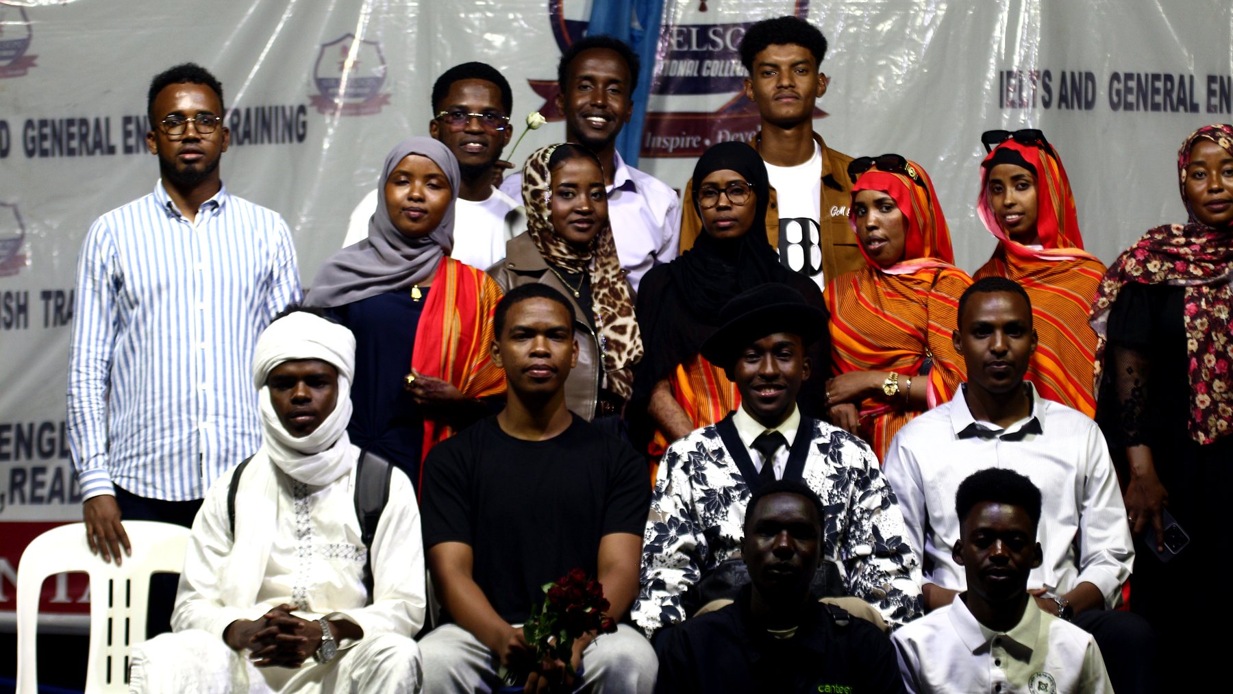 Sir Nelson students and guests gathered during a graduation event